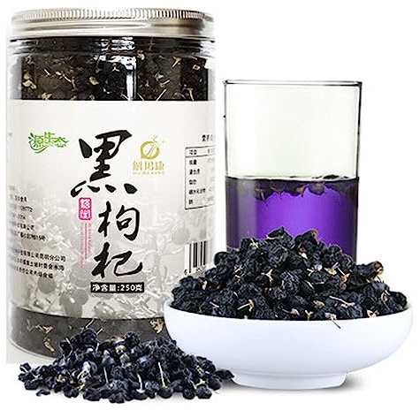 60g De Té De Baya De Goji Negra Tea Original De China Perfumado Fortalece Los Riñones Y Nutre El Hígado Tea De Hierbas Tee De Flores Natural Y Orgánico Mejora La Vista Té De Hojas Sueltas