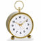 Atlanta Großer Funkwecker Retro Design Metallgehäuse Analog Licht Snooze Crescendo Zahlen - 1836/9 (Gold)
