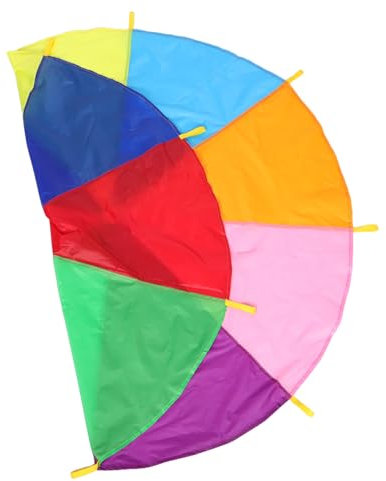 Toddmomy 1stück Großer Regenbogen-fallschirm Für Teamspiele Und Fitnessaktivitäten Mädchen-spielzeug Für Und Sommerlager Für Koordinationstraining Und Outdoor-spaß