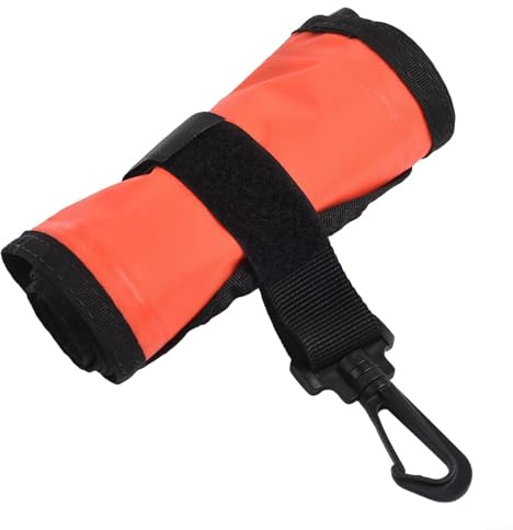 Feeshoppher Boya marcadora de buceo, boyas de marcado, buceo, surfa-ce, boya de buceo, seguridad, flotadores inflables subacuáticos, tubo de señal inflable de 45 pulgadas con válvula de descarga para
