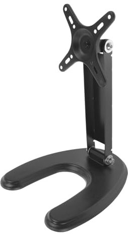 GLEAVI Base Per Supporto Tv in Metallo Supporto Da Tavolo Per Tv Stabile e Sicuro Staffa Per Montaggio e Ampio Ergonomico Per Utilizzo Comodo