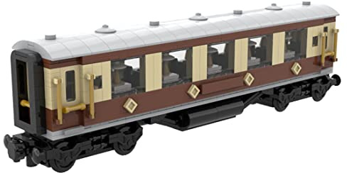 BlocteckToy Klemmbausteine Mittelalter, Steam Era Rolling Stock Building Blocks MOC Set Sammlermodell Geschenke für Erwachsene und Jugen, MOC-62059 (731PCS)