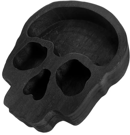 Gatuida Bandeja de Madera con para Halloween Resistente y Reutilizable Soporte para Velas y Snacks para Fiestas y Decoración Temática