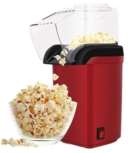 Yulokdwi Elektrische Popcornmaschine - Schnelles Popcorn-Gerät Für Bis Zu 2 Liter,Kleine Ausführung - Für Die Verwendung Auf Schreibtisch, Theke, In Der Küche Und Bei