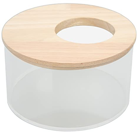 Generic Hamstersandbadkar Rymligt Runt Transparent Akryl för Sandbadplats för Husdjur (Små)