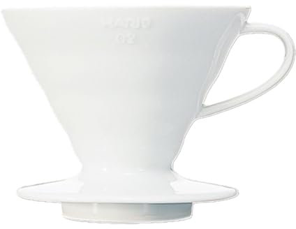 Hario Coffee Dripper V60 Size 02 White Ceramic (japan import)