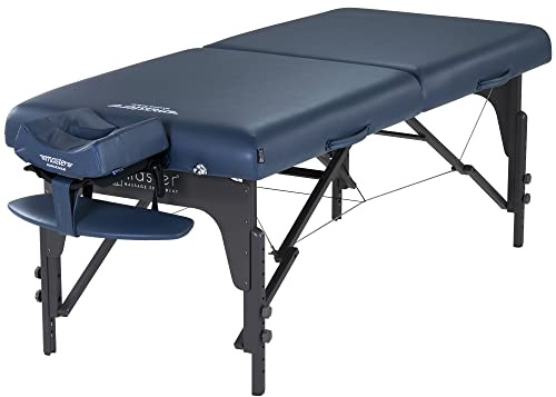 Master Massage 71cm Montclair Pro Portable Massage Table Massage Couch Package, Memory Foam Cushioning, Reiki Panels, Shiatsu Cable Release- Tattoo Table, Spa Bed, Facial Bed