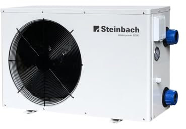 Steinbach Wärmepumpe Waterpower 8500, R32, Heizleistung 8,5 kW, Kühlleistung 6,0 kW, Anschluss 230 V / 1,45 kW, Schallleistung dB(a) 50, Wasseranschluss DA50 bzw. Ø 38 mm Schlauch, 049207