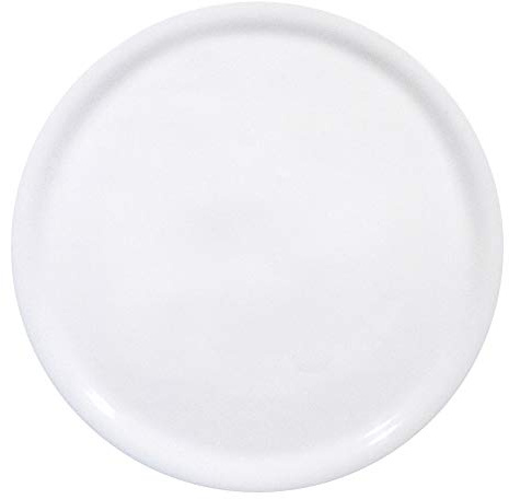 HENDI Lot de 6 assiettes à pizza, en porcelaine, conviennent au lave-vaisselle et au micro-ondes, diamètre : 280 mm, blanches
