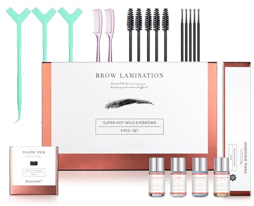 Brow Lift Kit Sourcil, Brow Lamination Kit Durée de 6-8 semaines, Sourcils Brow Lift Sûr et Ffficace, DIY Kit Brow Lift Sourcils, Kit Browlift, Semi-Permanent DIY Brow Lamination Set Pour La Maison
