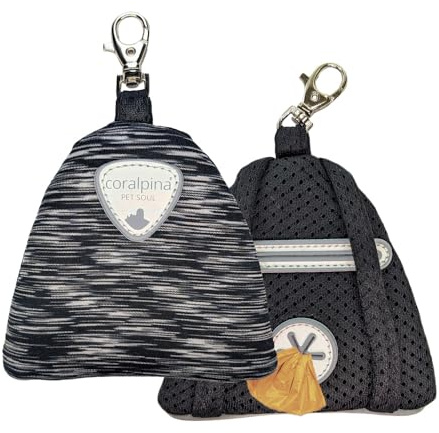 Coralpina - Zainello Powermix, Contenitore Porta Sacchetti Igienici per Cani, Design Moderno, Ideale da Portare durante le Passeggiate, per Rotolini Sacchetti, Colore Dark Melange