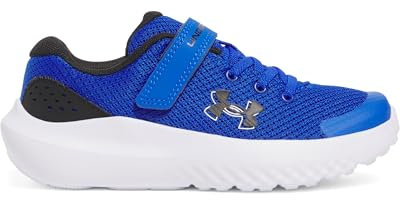 Under Armour UA BPS Surge 4 Deportivas para niño con cierre ajustable de velcro, zapatillas de deporte de niño con amortiguación