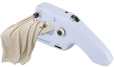 JDBDU Handnähmaschine Tragbare Elektrische, Mini Handnähmaschine mit 5 Automatische Aufwickelvorrichtungen für #14 Nadeln Geeignet, Anfänger Kinder Sewing Machine (Weiß)