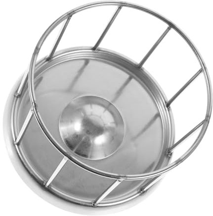 Toddmomy Tortoise Food Dispenser Aus Edelstahl Praktische Futterschale Für Reptilien Rutschfestes Design Für Einfache Fütterung Und Optimale Wasserversorgung Im Terrarium