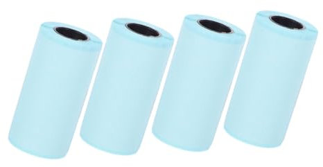 Happyyami 4rollen Leere Mini-thermodrucker-etiketten Selbstklebende Etiketten Für Thermodrucker Fotopapier Druckeraufkleber