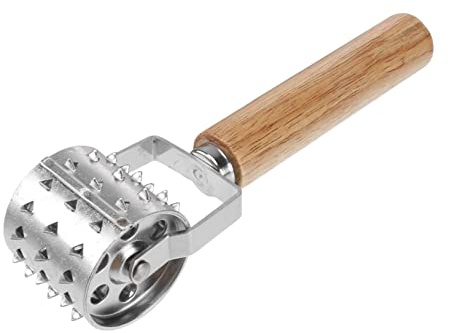 Stainless Steel Meat Tenderizer Hammer Rolling Needle Blades Heavy Duty Kitchen Tool for Tenderizing Beef Chicken and Pork for BBQ and Cooking