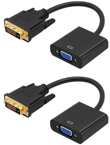 sodeber 1080p DVID To VGA Adapter DVID24+1Pin Male Female Active Converter For PC Laptop TVs Monitors