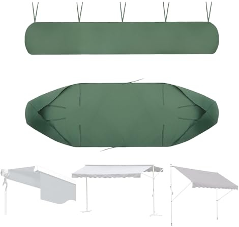 XUHCLY Protecteur De Couverture d'Auvent Imperméable Anti-Poussière,Housse de Auvent Jardin Protection,Bâche de Protection pour Auvent pour Le Stockage Hiver avec Cordon(Size:250cm,Color:a)