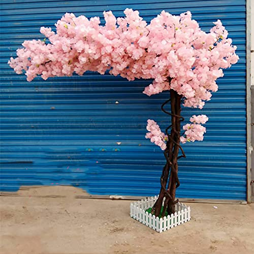 SayfuR Arbres de Fleur de Cerisier artificiels Plante Artificielle Japonais Arbre à souhaits à la Main pour Le Salon Atelier hôtel décor de fête de Mariage Bleu-1,8x1,5 m