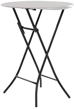 LIFETIME Tavolo rotondo da bistrot da 83 cm, in granito bianco