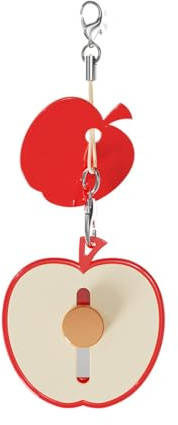 YUVKIN Pelapatate per Bambini, Pelaverdure, Pelafrutta Portatile, Universale per Frutta e Verdura (Mela)