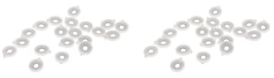 2 set of 20 Pieces Alto Horn Valve Guides Plastics Brass Instruments Repairing Parts 18mmx15mm