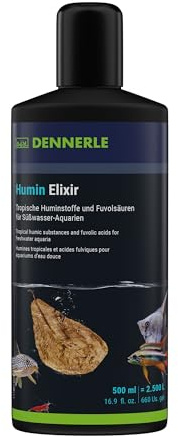 Dennerle Humin Elixir, 500 ml - Tropische Huminstoffe und Fulvosäuren, fördert die Gesundheit der Aquarienbewohner
