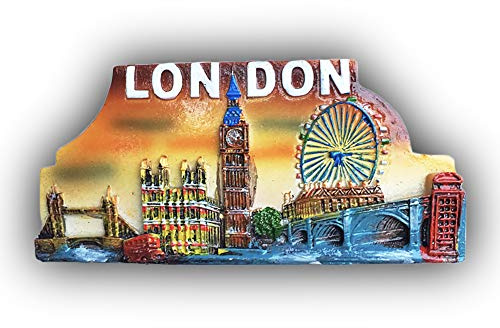 London England UK 3D Kühlschrankmagnet Touristische Souvenirs Harz Magnetische Aufkleber UK Kühlschrankmagnet Home & Kitchen Dekoration aus China