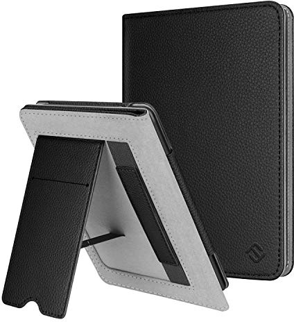 Fintie Hülle für 6 Kindle Paperwhite 2012-2018 | Kickstand Case mit Handschlaufe und Auto Sleep/Wake für Alte Kindle Paperwhite 5/6/7/10. Generation, Schwarz