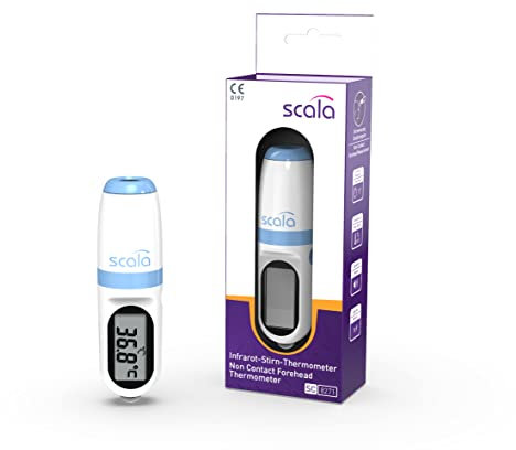 Scala Non-Contact Infrared Forehead Thermometer SC 8271 For Adults Kids & Babies