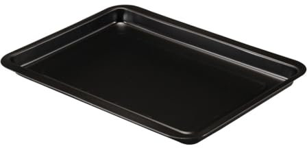 FORMEGOLOSE, Bandeja de horno rectangular 26x37 cm, Acero con revestimiento antiadherente, Negro