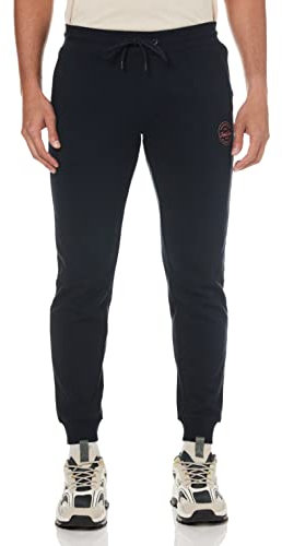 JACK & JONES joggingbyxor för män, normalt skurna joggingbyxor, marinblå blazer, M