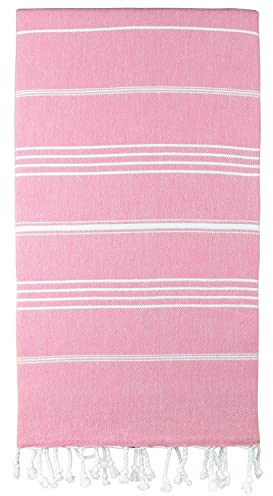 AYSIBOO Strandtuch aus 100% Baumwolle 180 x 95 cm I tradionelles Hamamtuch I Saunatuch I Ideal f?r Sauna Strand Fitness Yoga Sport Hamam I Pestemal Fouta Towel - rot