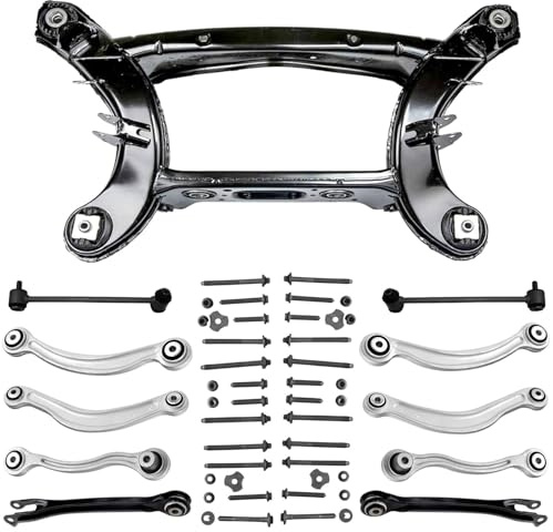 1x Achsträger Hinterachse 8x Querlenker Schrauben Satz 2x Koppelstange für Mercedes-Benz W204 S204 W205 S205 W212 S212 A207 C207 C218 X218 X204