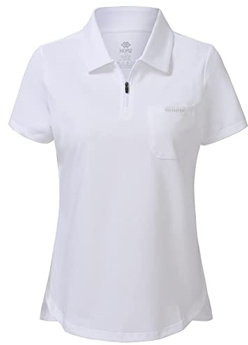 MoFiz Polo Shirt Femme de Sport à Manches Courtes Coton Polo Golf Tennis Tops
