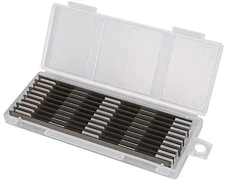 Ocnvlia 10Pcs 82mm Planer Blades Reversible Electric Planer Blades Boxed HSS for for Grinders