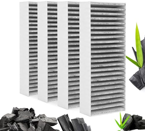 Aktivkohlefilter (4 Filter), AktivkohlefilterDunstabzugshauben für Siemens HZ9VRCR0 17004796 / Bosch HEZ9VRCR0 17004805 / Neff Z821VR0 17004806 / Gaggenau CA282111, Hochwertiges Aktivkohlefilter-Set