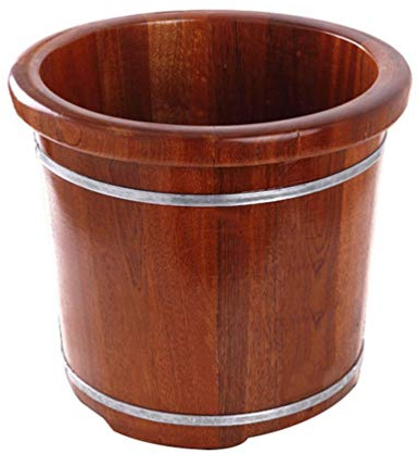 SilteD Fußbad, Holzfass, großes Fußbad, Whirlpool, Sauna-Eimer aus Holz, Fußmassage-Spa für zu Hause, Fuß- und Bein-Spa für Erwachsene, Entspannungs-Pediküre-Fußbad Present