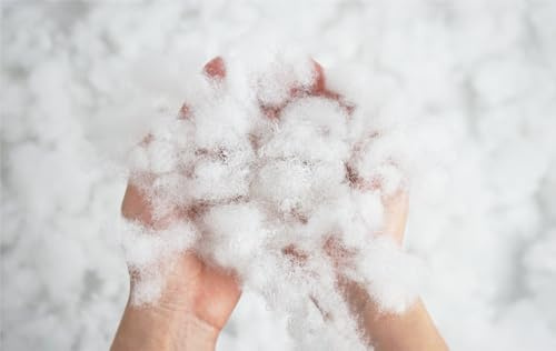 CHELY INTERMARKET Fibra Hueca Siliconada 1 KG Relleno Cojines Peluches Almohadas Manualidades Lavable Antialérgica Poliéster Acolchado Costura Suave Esponjosa Ligera Textil Artesanía