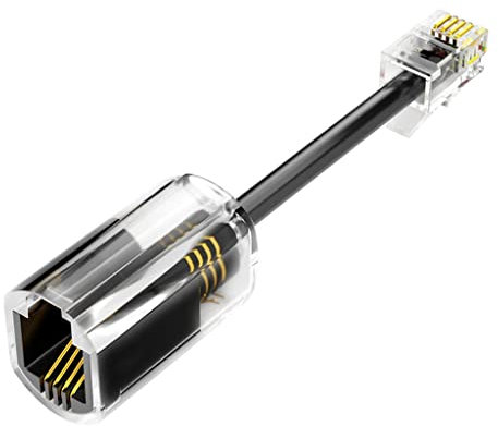 Cavo telefonico girevole Districatore Anti-groviglio Cavo per cornetta telefonica Cavo per telefono rotante a 360 gradi Cavo per cornetta telefonica anti-avvolgimento anti-groviglio