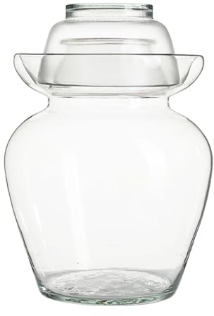 Operitacx Glass Pickle Jar with Thickened Production Large Capacity 2.5kg and Dust-proof Features Simple Design Sealed Food Storage Container Suitable for Restaurant Use