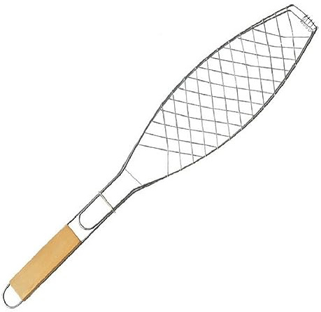CIYODO Cesta Para Asar Pescado a La Barbacoa Herramientas Barbacoa Cesta Pescado a La Barbacoa Parrilla Pescado Asado
