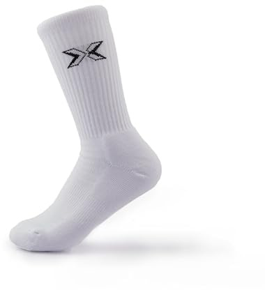 PICSIL Hochleistungs-Sportsocken mit Verstärkung und perfekter Passform, ideal für Laufen, Fitness, Paddeln, Radfahren, Crosstraining (DE/NL/SE/PL, Numerisch, 44, Regular, Weiss)
