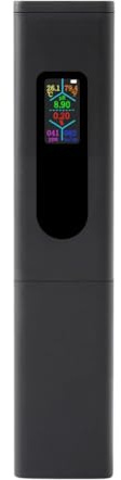 Pyugxab Testeur de Salinité Rechargeable 5 en 1 PH Testeur de Qualité de L' Moniteur Numérique EC TDS TEMP pour Aquarium, Culture Hydroponique, Piscine