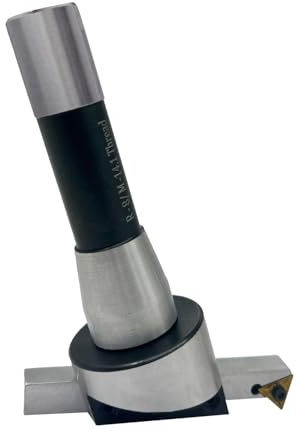 2 (50 mm) Head Diameter Fly Cutter with R8 Shank (7/16 Drawbar) and Replaceable Carbide Insert Bit (Indexable Tool)