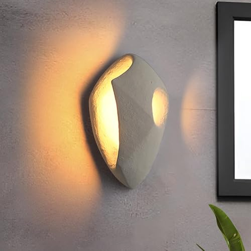kaixunl 3W Aplique pared interior Estilo Wabi-sabi lampara de pared Modernos Apliques Pared Dormitorio Art Deco para Sala de Estar Dormitorio Pasillo Espejo de Tocador Escalera 3000K 15*25.2*9cm 1.9kg