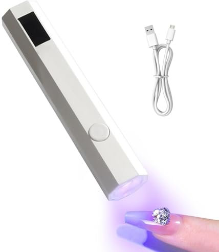 Générique Lampe UV LED Pour Ongles Professionnelle - Séchoir À Ongles Avec Écran Tactile, Minuterie, USB Rechargeable Portable