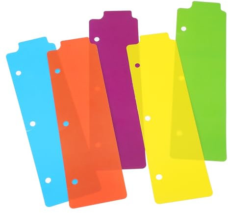 jojofuny 2 Sätze 2 Sets Ordner Lesezeichen Lesezeichen Teiler Bunte Register Teiler Ordner Teiler Notizbuch Teiler Einlagen Teiler Für Ordner Akten Teiler Seitentrenner 5 Stücke * 2