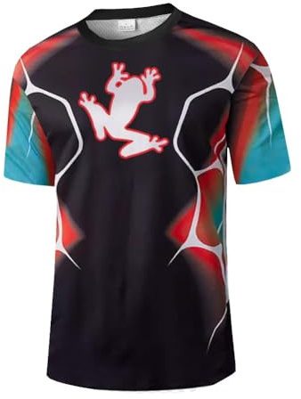 UGLY FROG XIN17 2024-2025 Sport Kurzarm Sommer Stil Cycling Jersey Herren Motocross/MTB/Mountain Bike Wear Downhill Rundhals Shirt