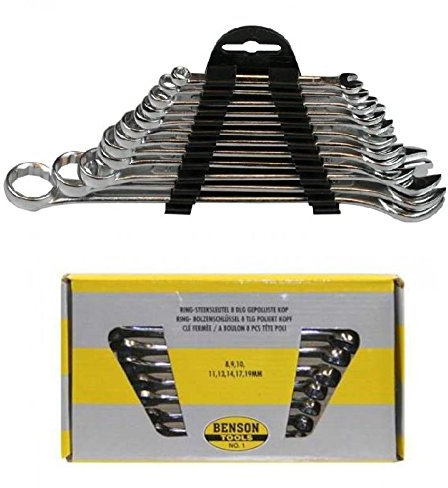 8 tlg. RINGSCHLÜSSEL MAULSCHLÜSSEL SCHRAUBENSCHLÜSSEL GABELSCHLÜSSEL WERKZEUGSET SATZ